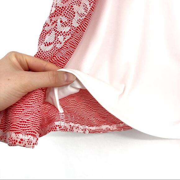 NWT NOTATIONS Cardigan Blouse Pink White XL - Picture 4 of 9